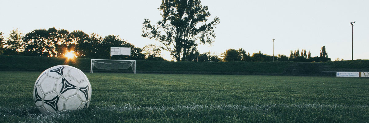 field with soccer ball